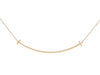 Tiffany & Co. Large 18K Yellow Gold T Smile Necklace
