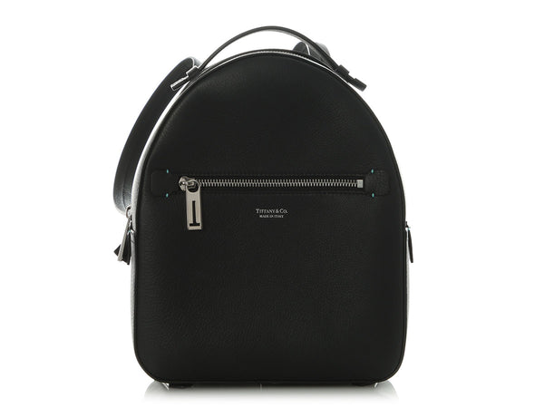 Tiffany & Co. Black Leather Backpack