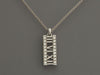 Tiffany & Co. 18K White Gold Diamond Atlas Bar Necklace