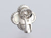 Van Cleef & Arpels 18K White Gold Vintage Alhambra Pierced Earrings