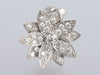 Van Cleef & Arpels Small 18K White Gold Diamond Lotus Pierced Earrings