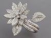 Van Cleef & Arpels 18K White Gold Diamond Lotus Between the Finger Ring
