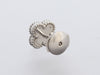 Van Cleef & Arpels 18K White Gold MOP Sweet Alhambra Pierced Earrings
