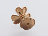 Van Cleef & Arpels 18K Rose Gold Ruby Mini Frivole Pierced Earrings