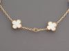 Van Cleef & Arpels 18K Yellow Gold 10-Motif MOP Vintage Alhambra Necklace