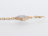 VCA 18K Yellow Gold Diamond and Blue Sèvres Porcelain Vendôme Vintage Alhambra 50th Anniversary Bracelet