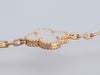 Van Cleef & Arpels 18K Yellow Gold Rock Crystal 20-Motif Vintage Alhambra Necklace