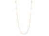 Van Cleef & Arpels 18K Yellow Gold Rock Crystal 20-Motif Vintage Alhambra Necklace