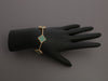 Van Cleef & Arpels 18K Yellow Gold Malachite 5-Motif Vintage Alhambra Bracelet