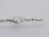 Van Cleef & Arpels 18K White Gold Chalcedony 5-Motif Vintage Alhambra Bracelet