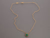 Van Cleef & Arpels 18K Yellow Gold Malachite Perlée Couleurs Pendant Necklace