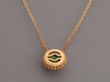 Van Cleef & Arpels 18K Yellow Gold Malachite Perlée Couleurs Pendant Necklace