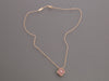 Van Cleef & Arpels 18K Rose Gold Rhodonite and Diamond 2021 Holiday Pendant Necklace
