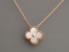 Van Cleef & Arpels 18K Rose Gold Pink MOP 2025 Holiday Pendant Necklace