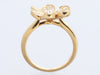 Van Cleef & Arpels Small 18K Yellow Gold Diamond Frivole Ring