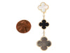 Van Cleef & Arpels 18K Yellow Gold 3-Motif Magic Alhambra Earrings