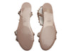 Valentino Blush Rubber Rockstud Slingback Flat Sandals