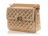 Valentino Medium Dark Gold Python Rockstud Spike Bag