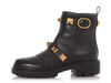 Valentino Black Roman Stud Leather Ankle Boots