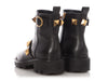 Valentino Black Roman Stud Leather Ankle Boots