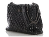 Valentino Black Quilted Rockstud Tote
