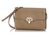 Valentino Small Beige Rockstud Crossbody Bag