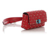 Valentino Red Quilted Rockstud Belt Bag