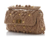 Valentino Brown Knit Cashmere Rockstud Roman Bag