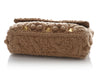 Valentino Brown Knit Cashmere Rockstud Roman Bag