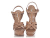 YSL Nude Patent Tribute 105 Platform Sandals