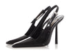 Saint Laurent Black Lee Slingback Pumps