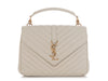 Saint Laurent Medium Crema Grain De Poudre Envelope Bag