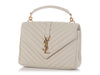 Saint Laurent Medium Crema Grain De Poudre Envelope Bag