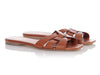 Saint Laurent Tan Leather Slides
