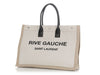 Saint Laurent Large Beige Canvas Rive Gauche Tote