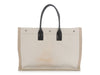 Saint Laurent Large Beige Canvas Rive Gauche Tote