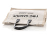 Saint Laurent Large Beige Canvas Rive Gauche Tote