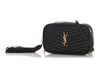 Saint Laurent Mini Black Grain De Poudre Matelassé Monogram Lou Camera Bag