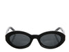 Saint Laurent Black Oval Sunglasses