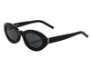 Saint Laurent Black Oval Sunglasses