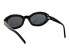 Saint Laurent Black Oval Sunglasses