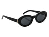 Saint Laurent Black Oval Sunglasses