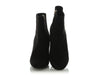 Saint Laurent Black Suede LouLou 95 Zip Ankle Boots