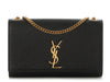 Saint Laurent Medium Black Grain de Poudre Kate
