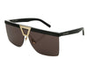 Saint Laurent Black Palace Shield Sunglasses