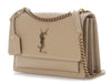 Saint Laurent Medium Beige Croc-Embossed Sunset
