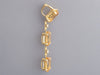 Antonini Milano 18K Yellow Gold Citrine Diamond Pierced Drop Earrings
