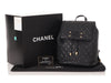 Chanel Black Quilted Caviar CC Filigree Backpack