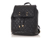 Chanel Black Quilted Caviar CC Filigree Backpack