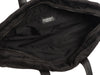 Chanel Black Printed Nylon Travel Ligne Bowler Bag
